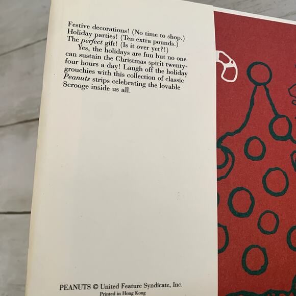 5/$25 Peanuts 'Tis the Season to be Crabby Hardback Christmas Book - Picture 2 of 5